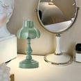 thumbnail image 5 of USB Rechargeable Table Lamp | Vintage European & American Style LED Night Light | Mini Bedside Lamp for Dormitory & Bedroom | Green ABS Material | 23x9x9cm, 5 of 6