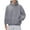 Grey, variant on XIAONU Mens Hoodies Solid Color Drawstring-Free Pocket Hoodie Long Sleeve Casual Loose Pullover Hooded Sweatshirt