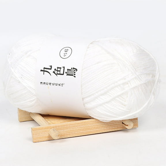 1X Ball of Yarn Bamboo Charcoal Cotton Line Fine Wool Crochet Diy Children Cotton Yarn