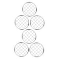 thumbnail image 6 of Toyvian 6Pcs Mason Jar Floral Grid Stainless Steel Vase Flower Organizer Reusable Plated Silver, 6 of 6