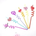 thumbnail image 4 of Pajita de fiesta de barra de PVC, pajita de modelado creativo, pajita de plástico saludable para niños con dibujos animados, 4 of 6