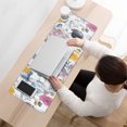 thumbnail image 3 of Long Mouse Pads for Desk,Pioneer Flower Floral Print Pattern Desk Mats on Top Of Desks, Desk Mouse Pad Extra Large with 3mm Non-Slip Base and Stitched Edge for Gaming,Office,Work,Home 31.5"x11.8", 3 of 6