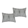 thumbnail image 5 of JML 7-Piece Grey Comforter Set, Full/Queen, With Pinch Pleated Design, 5 of 7