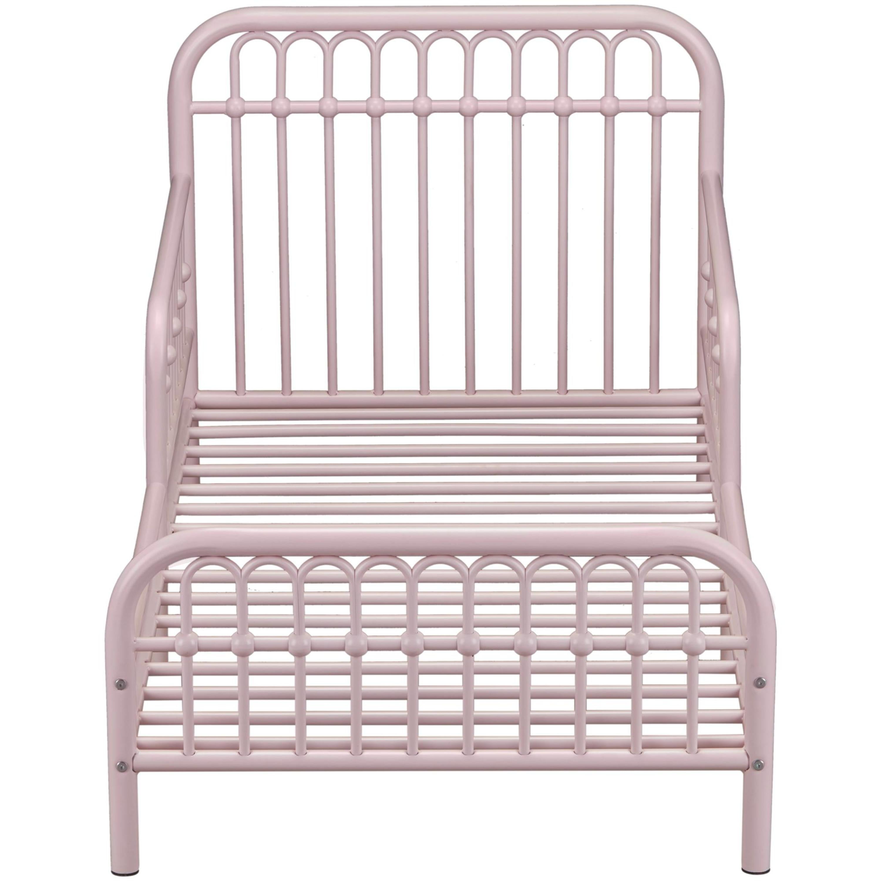 Little Seeds Monarch Hill Ivy Metal Toddler Bed, Pink