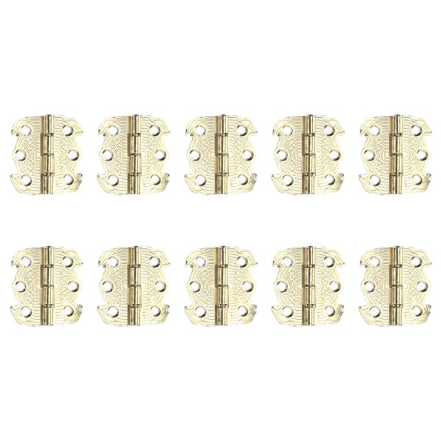 Bisagras de caja de 50 Uds. Mini bisagra decorativa de hierro duradera resistente a la corrosión gruesa Retro