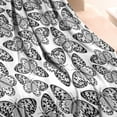 thumbnail image 3 of White Butterfly Black Pattern Blanket,Comfortable Soft Flannel Throw Blanket,All Season,Warm Lightweight Blankets for Sofa Bed Couch Living Room Chair,30"x40", 3 of 4