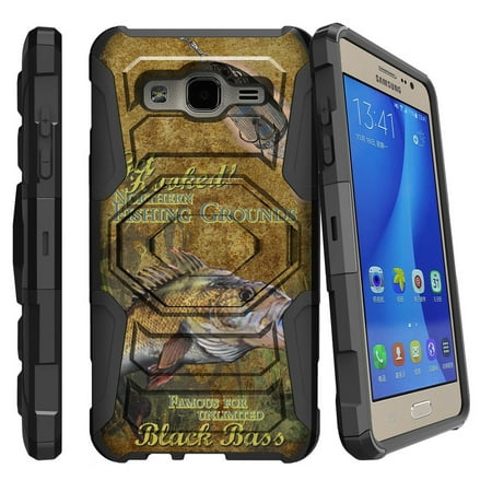 Samsung Galaxy On5 Case | Galaxy On5 Phone Case [ Armor Reloaded ] Extreme Rugged Cell Phone Cover with Kickstand and Belt Clip - Big Bass