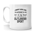 thumbnail image 2 of I'm Driving My OUTLANDER SPORT Coffee Tea Ceramic Mug Office Work Cup Gift 11 oz, 2 of 3