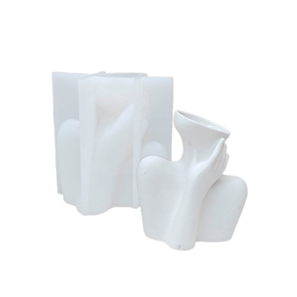 Women Gypsum Silicone Mold DIYs Succulent Concrete Flower Pots Vase Plaster Cement Mold Pen Candle Holder Molds Decors