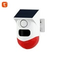 thumbnail image 1 of Siren Tuya WiFi Solar Powered Wireless Infrared Motion Sensor Detector Strobe Siren 120dB Alarm Waterproof PIR Sensor, 1 of 7