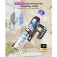 thumbnail image 6 of Hosaud Cordless Stick Vacuum Cleaner - 45000pa 550W 55mins 2600mAh Battery Lightweight Vacuum for Carpet Home Pet Hair Hard Floor, 6 of 9