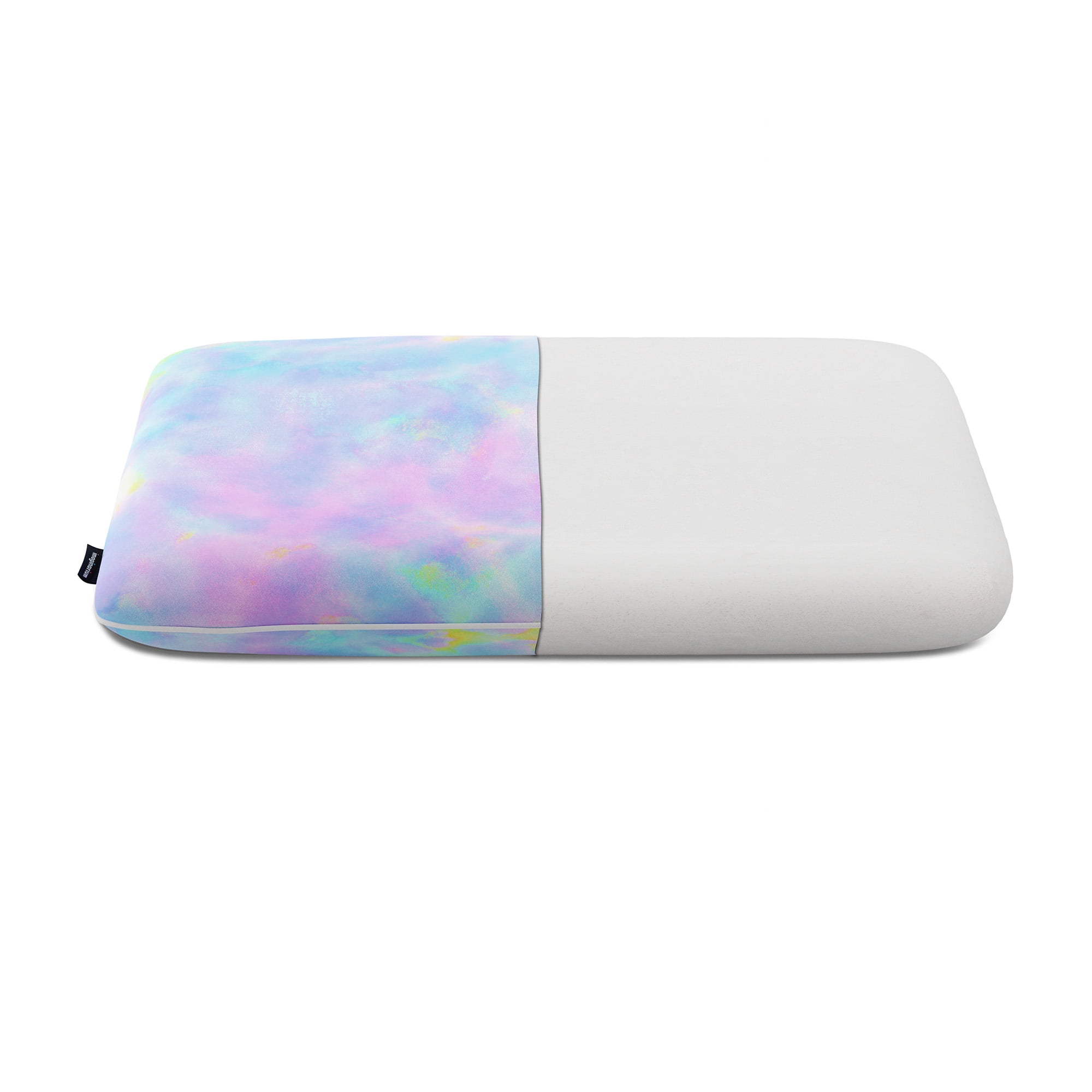 Memory Foam Fun Pillow with Cool-to-the-Touch Cover, Standard/Queen, Cotton Candy, 1 Pack