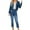 Light Blue, variant on ManxiVoo Women's Tummy Control High Waist Slimming Jeans Lifting Stretch Skinny Denim Pants XXL Size Black