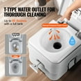 thumbnail image 3 of KFFKFF Mobile Lavatory for Outdoor Activities,with Transport Bag, Recreational Vehicle Lavatory with 3.2 Gallon Waste Container, Button-Activated Pressurized Rinse,Secure Against Leaks and Smell-Free, 3 of 9