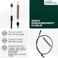 thumbnail image 2 of UDC Parts 175067 Deck Clutch Cable for 42 inch Craftsman LT1000 LT2000 DLT 3000 AYP Husqvarna Ryobi 169676 532169676 532175067 21547184 Lawn Tractors, 2 of 9