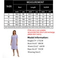 thumbnail image 7 of PinkBeautiM Nightgowns for Women V Neck Pajamas Dress Short Sleeve Soft Sleepwear, 7 of 7