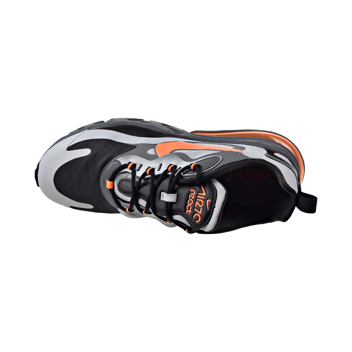 Nike Air Max 270 React Winter Casual Men's Shoes Wolf Grey-Total Orange-Black cd2049-006 - image 5 of 6