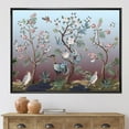 thumbnail image 3 of Designart Chinoiserie With Birds and Peonies XI FLOAT FRAME WALL ART, 3 of 4