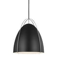 thumbnail image 3 of Generation Lighting 6551701 Norman 1 Light 13" Wide Pendant - White, 3 of 7