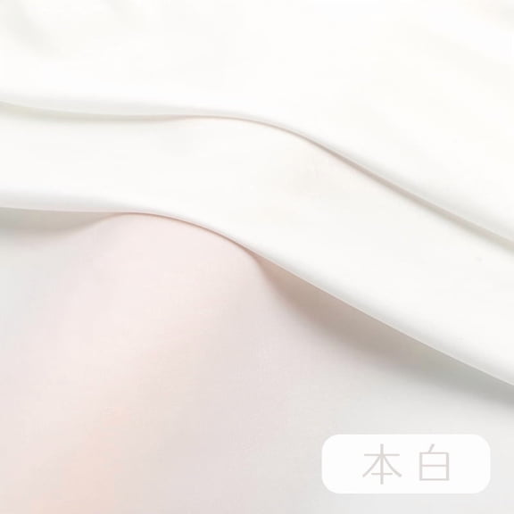 ERDOUY 39*69 Inch Premium Ice Silk Fabric, Ultra-Thin Stretch Apparel Material Ideal for Sun Protective Clothing, Pajamas, Sleeve Covers & Summer Dresses,White