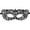 A004- Style D, variant on Black Masquerade Mask for Women 9 Inch Lace Venetian Style Halloween Party Accessory Rhinestone Embellished Eye Cover for Events, 1 Pack