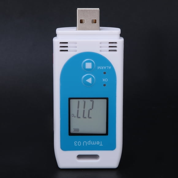 Registrador de datos, LCD USB Temperatura y registrador de datos GSP Registrador de datos de temperatura y humedad Construcción robusta