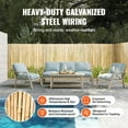 thumbnail image 4 of KFFKFF Bamboo Barrier, Sustainable Privacy Wall 4ft x 8ft x 0.75in . Bamboo Panel for Outdoor, Gardens, Backyards, Balconies, Patios, Pool Areas, 4 of 9