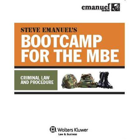 Steve Emanuel S Bootcamp For The Mbe Criminal Law And Procedure Walmart Com