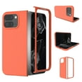 thumbnail image 2 of Design for Google Pixel 9 Pro Fold Case with Hinge Protection, Liquid Silicone Soft Gel Rubber Heavy Duty Shockproof Anti Scratch Cover Full Body Protective Phone Case,Orange, 2 of 5