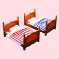 thumbnail image 5 of Grandest Birch Dollhouse Bunk Bed Compact Doll House Simulation Double Bed for Decoration Fun Mini Lovely Bunk Bed, 5 of 8