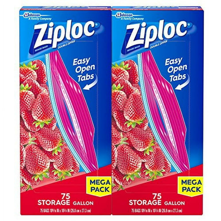 Ziploc Gallon Storage Bags Mega Pack (75 ct) Delivery - DoorDash