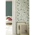 thumbnail image 3 of Rasch Elaina Aqua Watercolor Boughs Wallpaper, 20.9-in by 33-ft, 57.48 sq. ft., 3 of 4