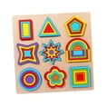 thumbnail image 4 of lionlar Casse-Têtes de Formes Activité Jouet Sensoriel Planche Géométrique Colorée Planche d'Association de Formes A, 4 of 9