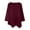 Red, variant on PLHWHYQ Women's Spring Summer Long Sleeve T‑Shirt, Round Neck Irregular Hem Solid Color Casual Loose Top Red S