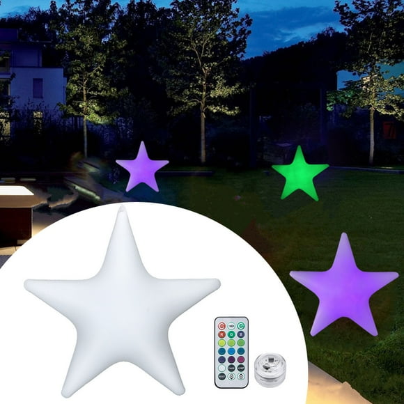 tumgatte Swimming Pool Toy 13 Colors Glowing Ball Inflatable LED Glowing Beach Star Summer Savings