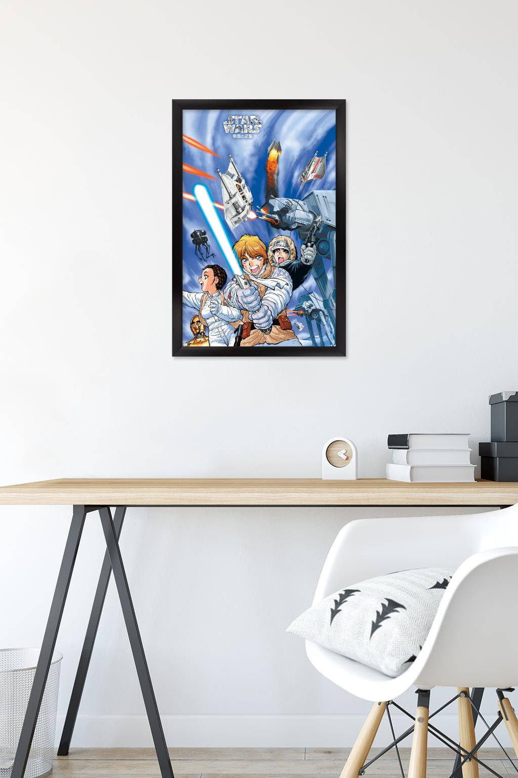 Star Wars: Manga Madness - Hoth Wall Poster, 14.725" x 22.375" Framed