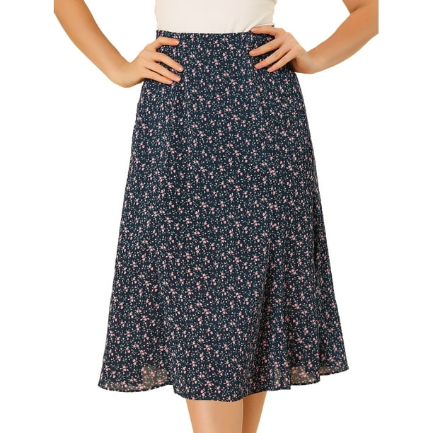 Faldasmedpiercon estampado floral y cintuelástialpamujer romarino XL