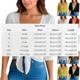 thumbnail image 2 of Sewkxo Summer Cardigans for Women Lightweight Cropped Sheer Chiffon Shrug for Tie Front Elbow Sleeve Beach Cover Up Top,Purple M, 2 of 7