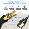 thumbnail image 2 of Aprelco 5ft/1.5m AC Power Cord Cable Compatible with QFX SBX-1535 HIGH POWERED PRO PA SPEAKER, 2 of 5
