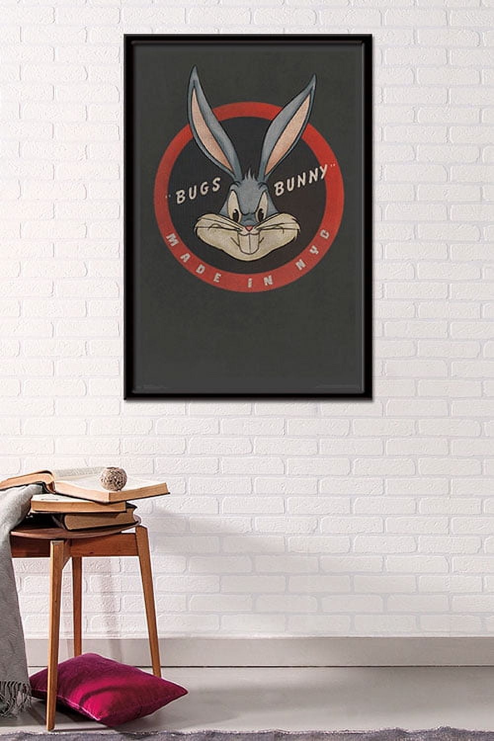 Looney Tunes - Bugs Bunny - NYC Wall Poster, 22.375" x 34", Framed