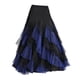 thumbnail image 4 of Flamenco Ballroom Vals Dance Big Swing Mujer Disfraces Modernos Negro Royal Azul real negro Zulema Vestido de baile latino, 4 of 6