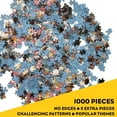 thumbnail image 2 of Natures Beauty Butterflies 1000 Piece Jigsaw Puzzle, 2 of 2