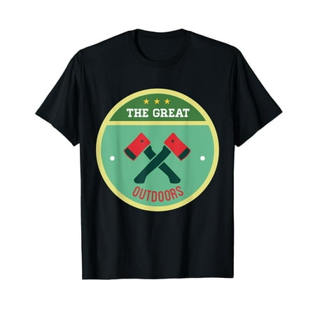 

The Great Outdoors Double Hatchet Axe Badge Shirt T-Shirt-L