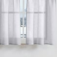thumbnail image 6 of Fragrantex Gray Semi Sheer Curtains, 40"Wx54"L, Grommet Top - Set of 2 Panels, Faux Linen，Light Filtering, 6 of 6
