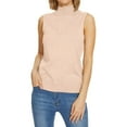 thumbnail image 7 of ManxiVoo Women's Sleeveless Mock Neck Tank Top Soft Knit Stretch Lightweight Layering Basic Vest XXL Size Beige, 7 of 7