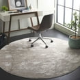 thumbnail image 2 of SAFAVIEH Hanna Lynna Abstract Area Rug, Beige/Ivory Grey, 6'7" x 6'7" Round, 2 of 7