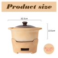 thumbnail image 2 of Ceramic casserole dish with lid, Japanese ceramic pot with two handles, clay pot retro style, casserole soup pot for household, 2 of 7
