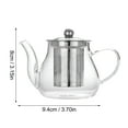 thumbnail image 2 of ACDANC 2026 New Glass Teapot Stovetop with Strainer,Borosilicate Clear Tea Kettle with Removable Stainless Steel Infuser,Teapot Blooming and Loose Leaf Tea Maker Tea Brewer for Camping,Travel, 2 of 6