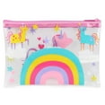 thumbnail image 3 of Pen + Gear Clear Flat Pencil Pouch with Unicorn & Rainbow Design, 3 of 6