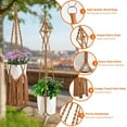 thumbnail image 2 of Macrame Plant Hangers, 6Pack Hanging Planters for Indoor Plants w/ 6 Set Hangers Kit Handmade Macromay Plant Hangers Indoor Flower Pots Holder Stand for Boho Home Décor (POTS NOT Included), 2 of 14